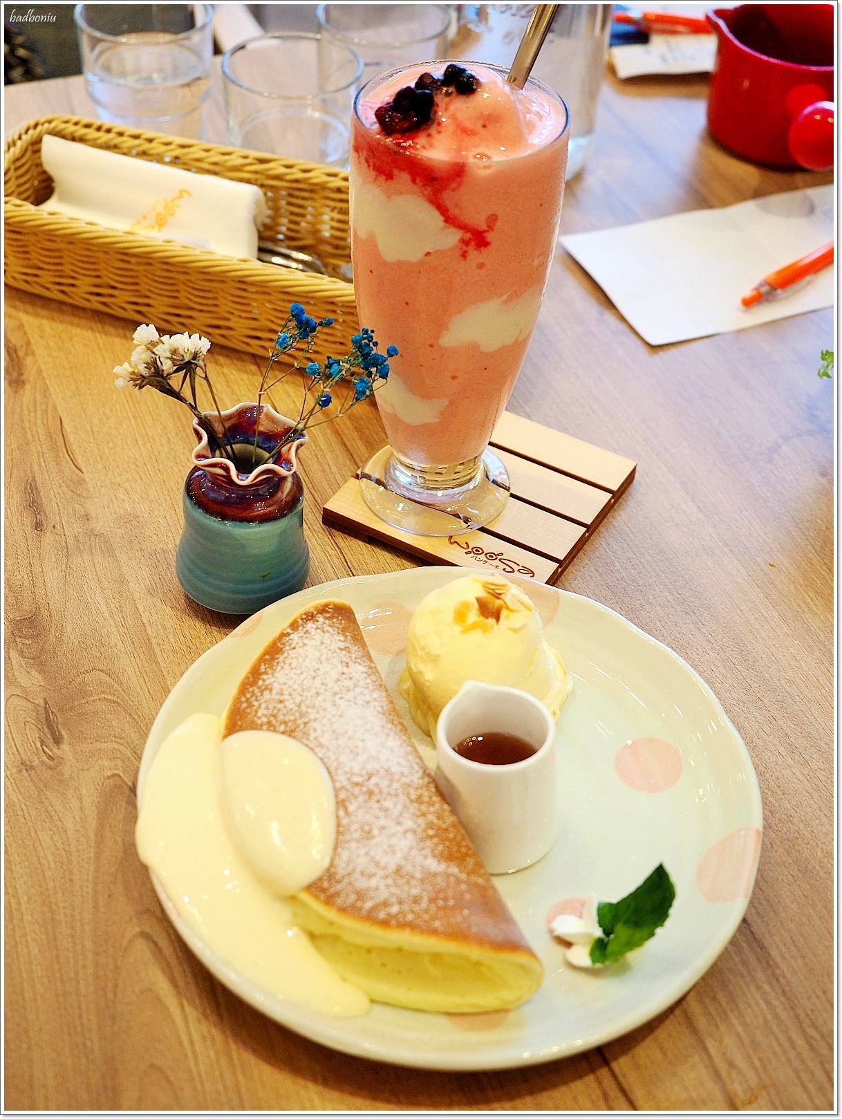 woosaパンケーキ 屋莎鬆餅屋,台中 屋莎,台中好吃的鬆餅,台灣好吃的鬆餅,雲の鬆餅,雲的鬆餅 屋莎 @壞波妞の旅行食踨