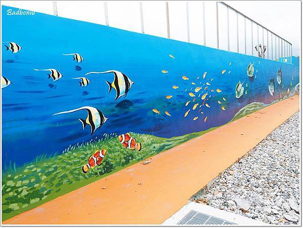 北濱公園3d彩繪,北濱公園噴水池,寰宇巨龍噴水池,花蓮3d彩繪,花蓮北濱公園,花蓮太平洋公園,花蓮景點,花蓮親子景點 @壞波妞の旅行食踨