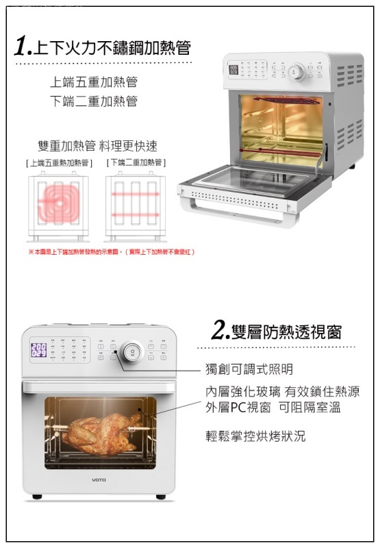 voto 優惠,voto 團購,voto烤箱 評價,氣炸烤箱推薦,氣炸烤箱與氣炸鍋的不同,粉紅色氣炸烤箱 @壞波妞の旅行食踨