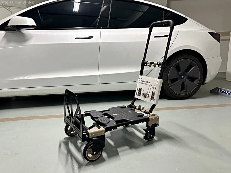 四輪手推車,好收納的手推車,平板手推車,手推車推薦,直立式手推車,輪子大的手推車,適合戶外用的手推車 @壞波妞の旅行食踨