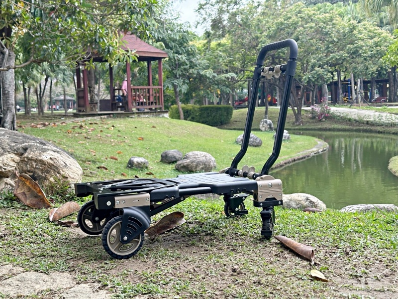 四輪手推車,好收納的手推車,平板手推車,手推車推薦,直立式手推車,輪子大的手推車,適合戶外用的手推車 @壞波妞の旅行食踨